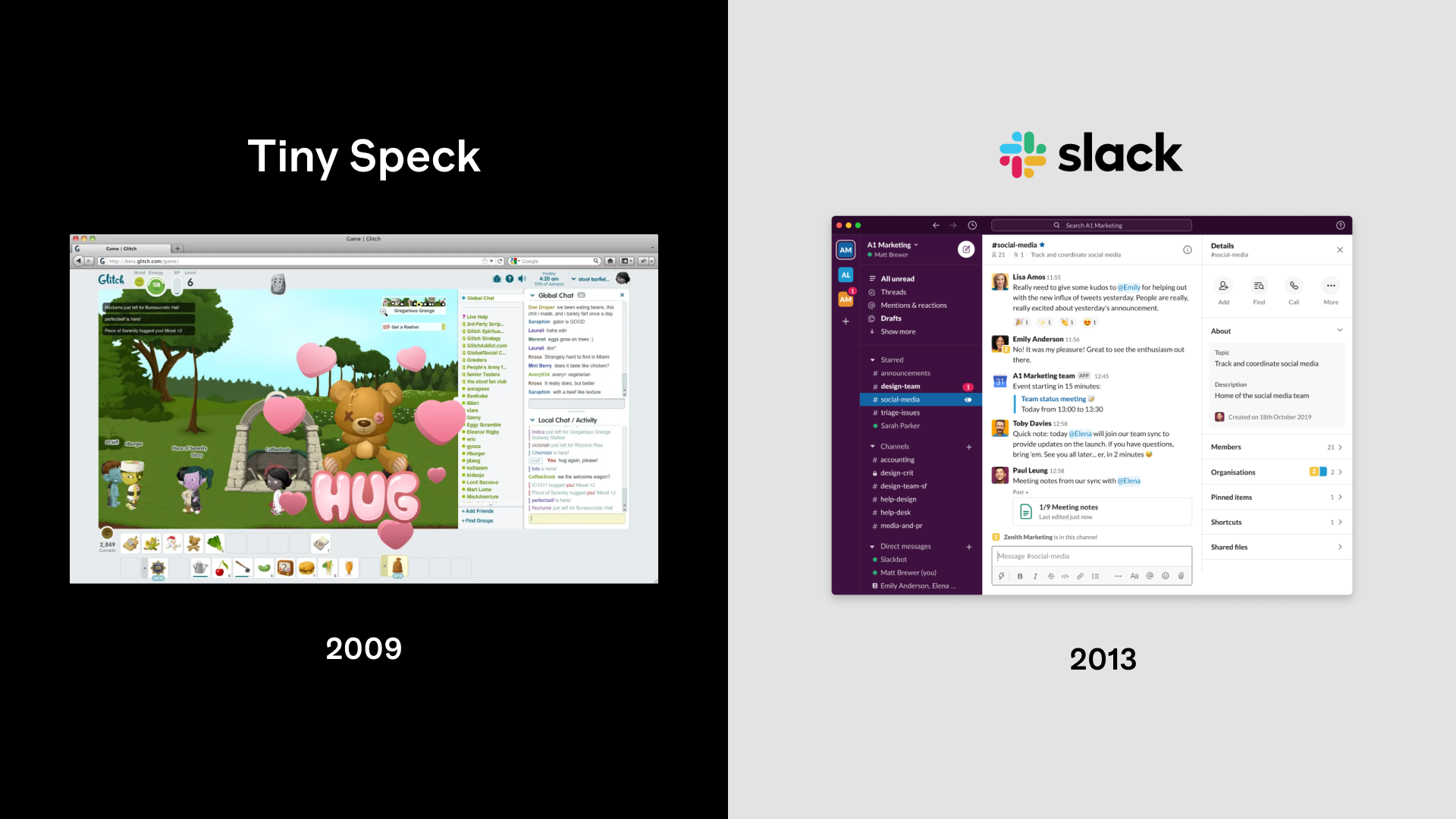 From Tiny Speck Game to Slack