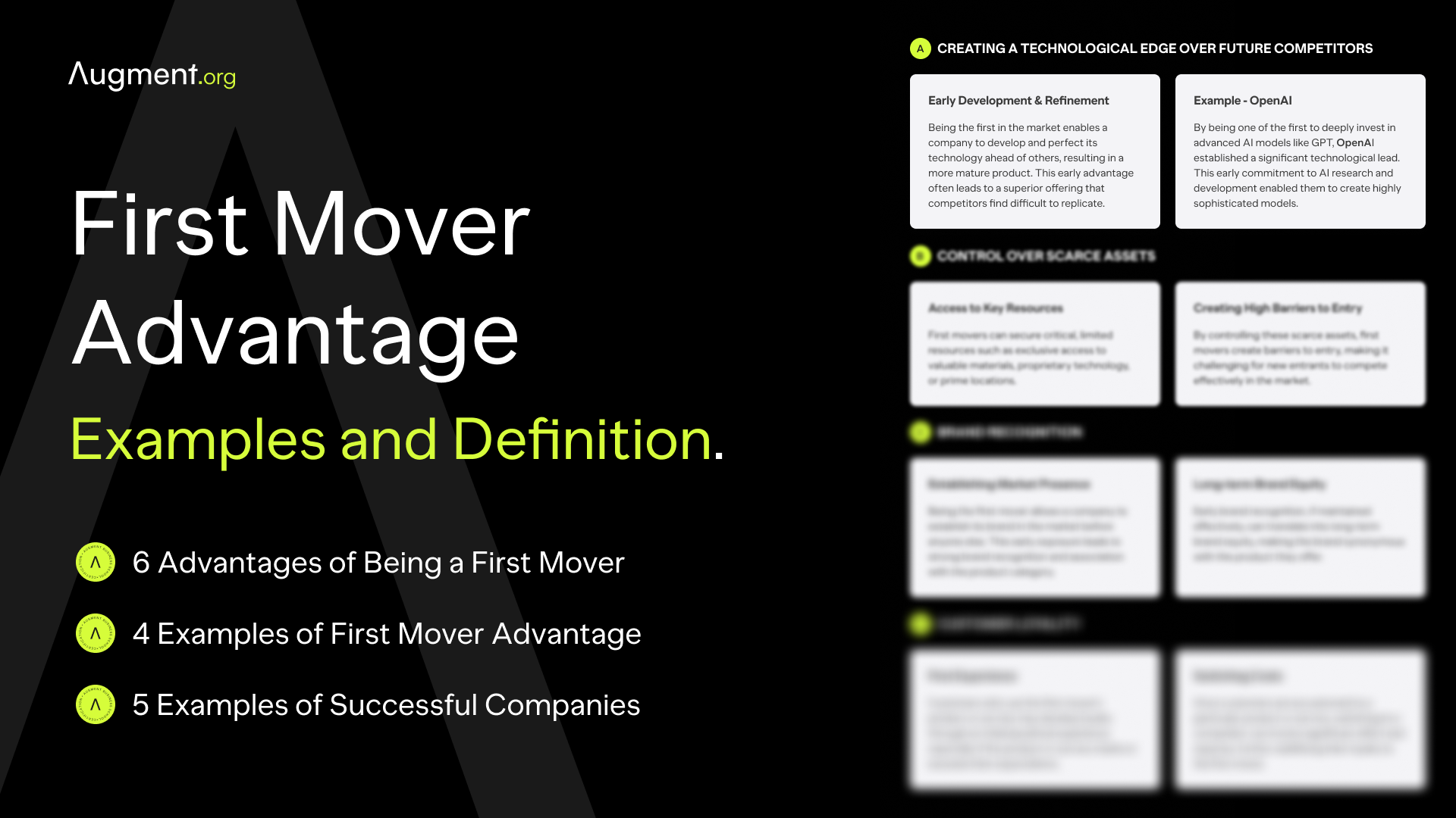 First Mover Advantage: Examples and Definition