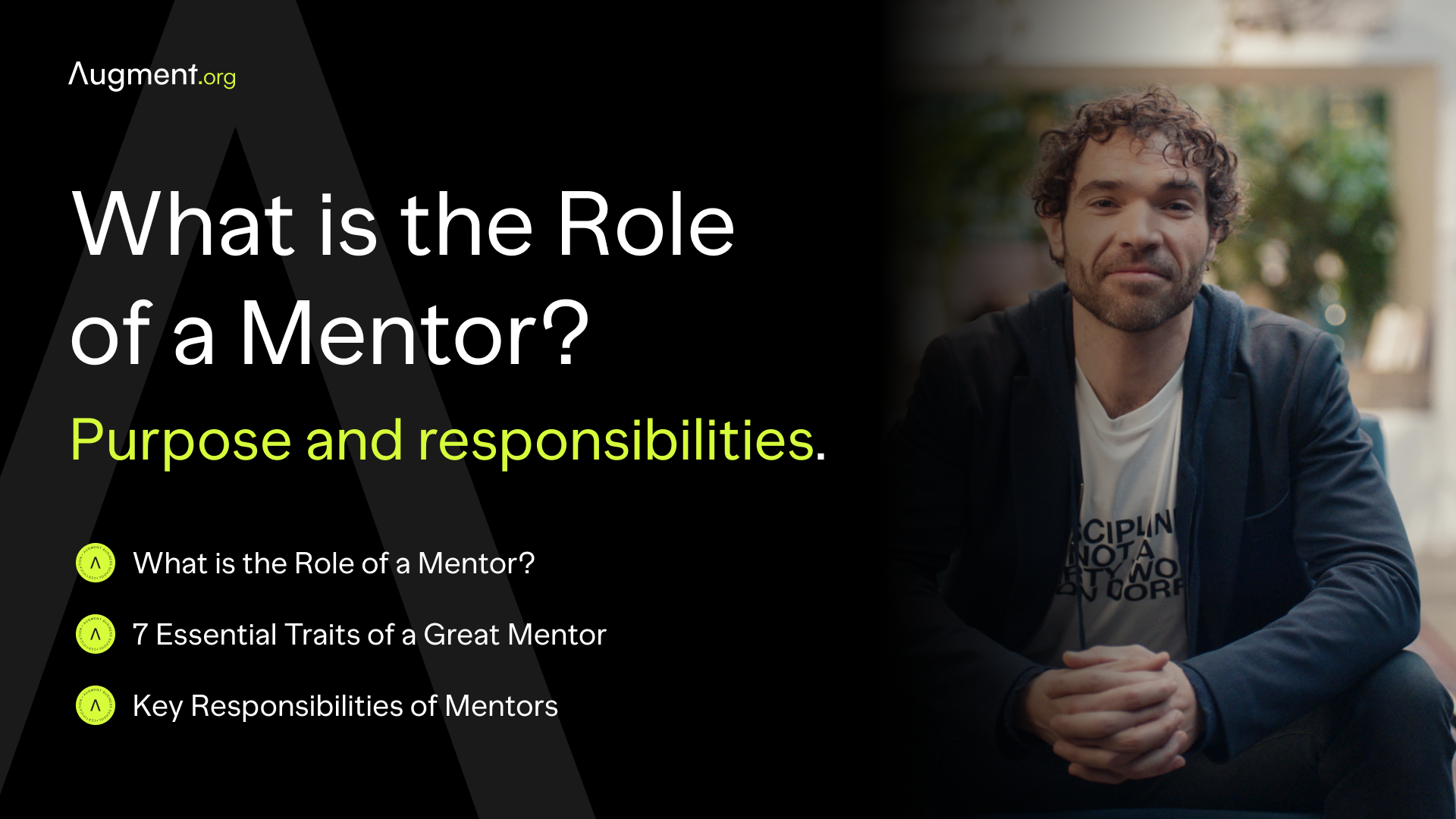 What is the Role of a Mentor? Purpose and Responsibilities