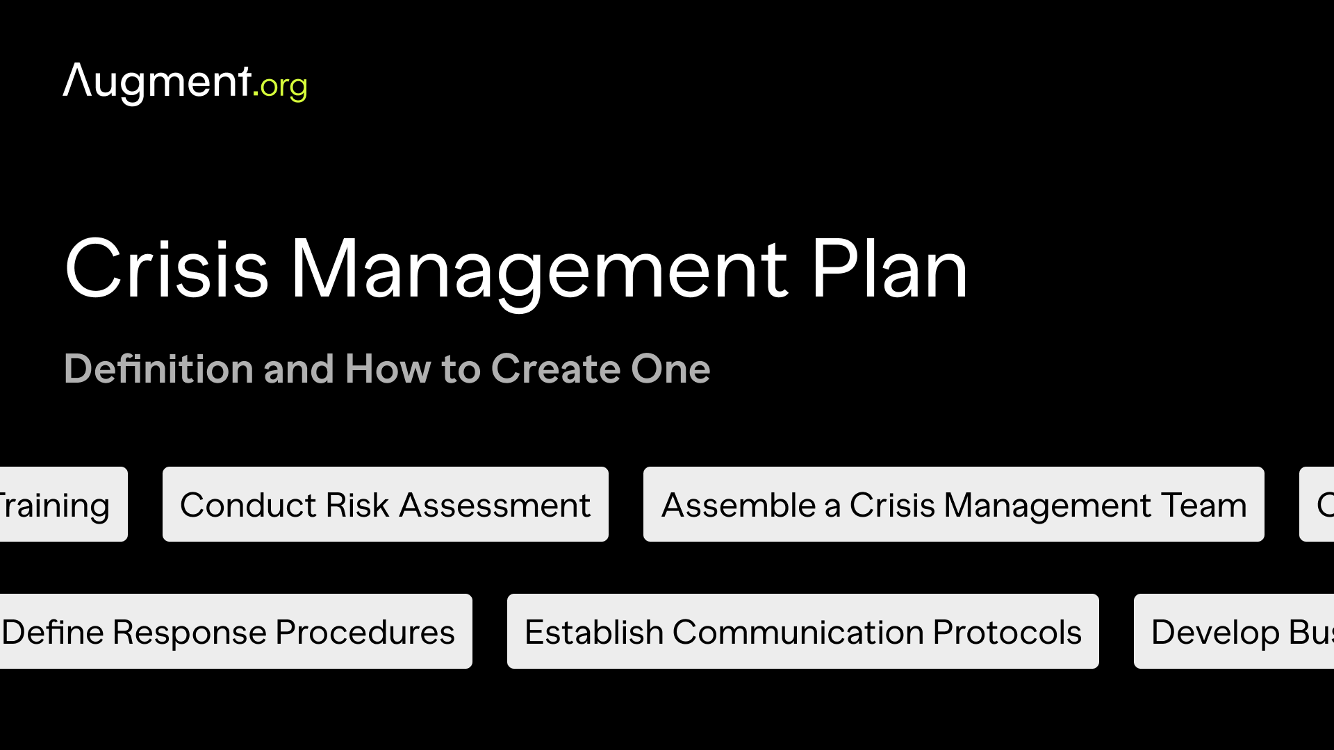 Crisis Management Plan: Definition and How to Create One