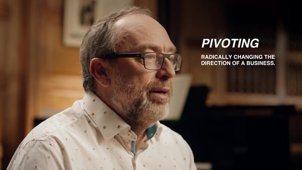 Jimmy Wales, Founder of Wikipedia, teaching his class on pivoting.