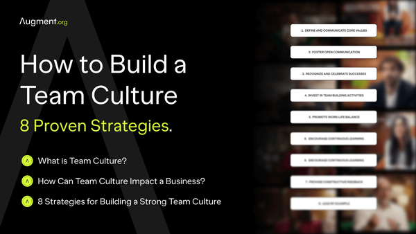 How to Build a Team Culture: 8 Proven Strategies